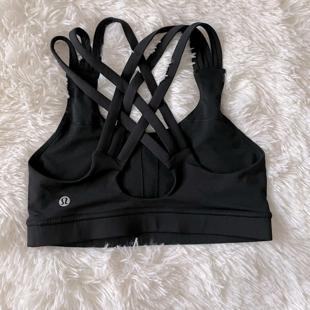 Lululemon Triple Strap Bra, Black, 4